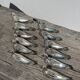 12 silver metal duck knife rests