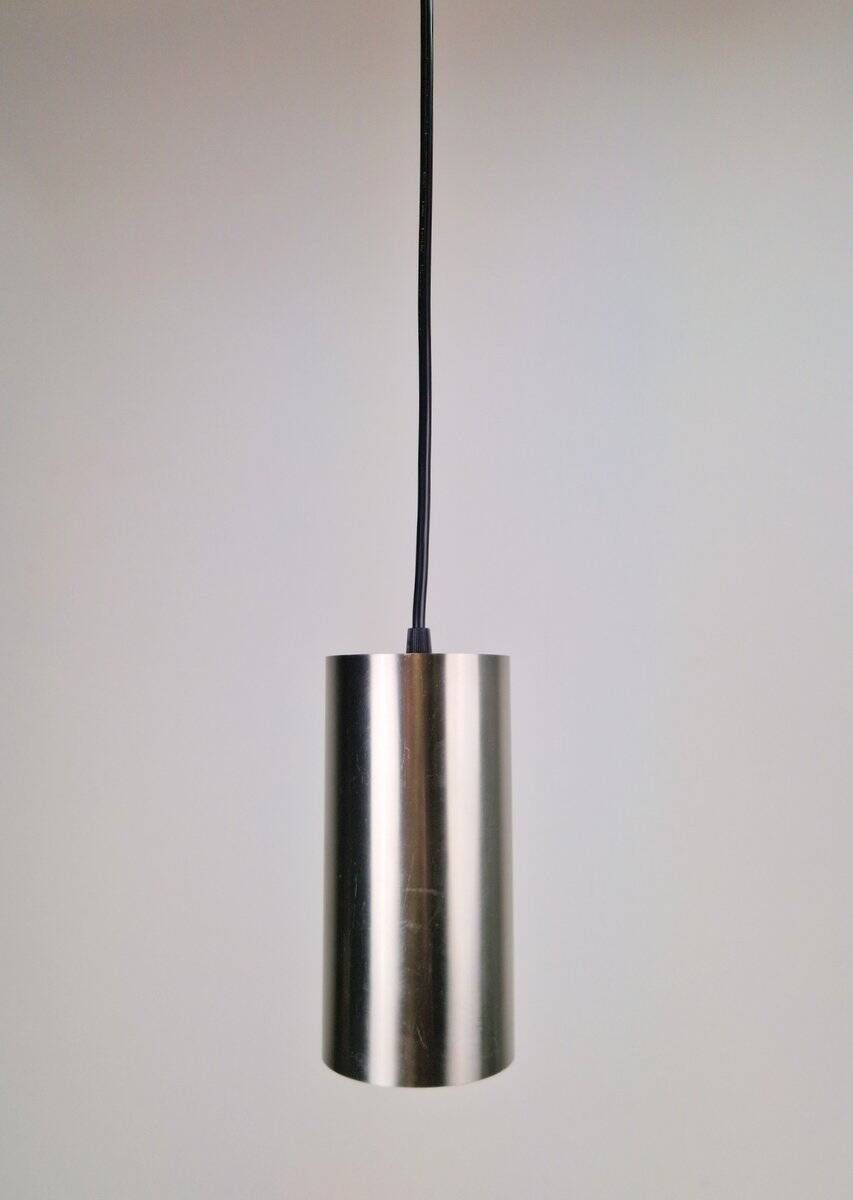 Vintage Cylindrical Pendant Lamps from Raak Holland, 1970s, Set of 4