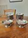 8 stainless steel ice cream bowls