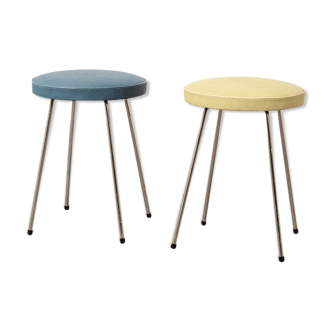 Pair of stools by Rudolf Wolf for Elsrijk 1950s