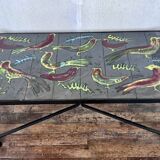 Jacques adnet and guidette carbonnel coffee table 1950