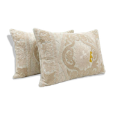 Set of 2 vintage embroidered cushion covers 41x56 cm