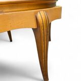 Louis XV round coffee table with removable glass top