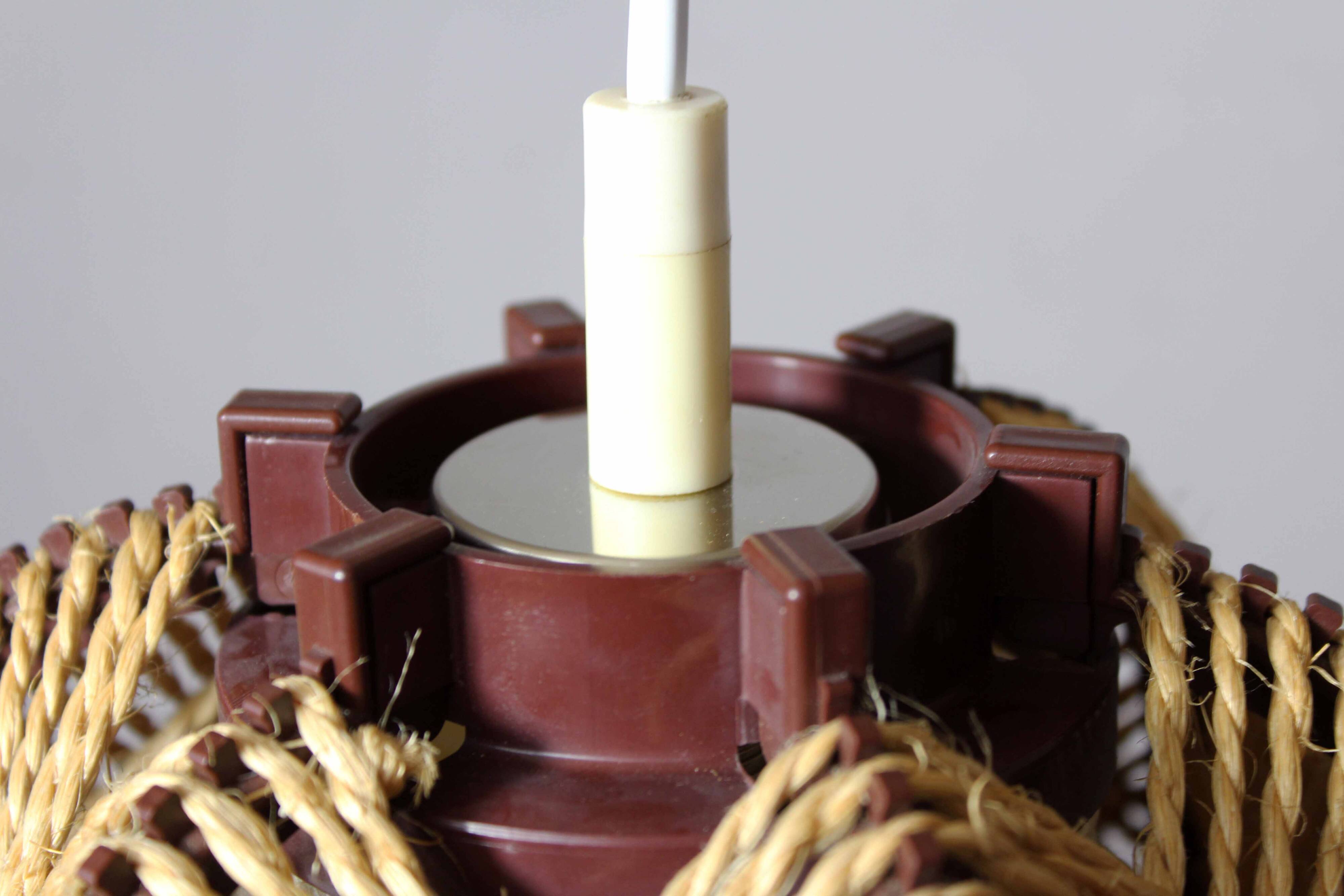 Rope and plastic suspension