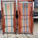 Paire de chaises longues vintage