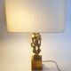 Desk lamp in gilded bronze by Papineau, 1970s