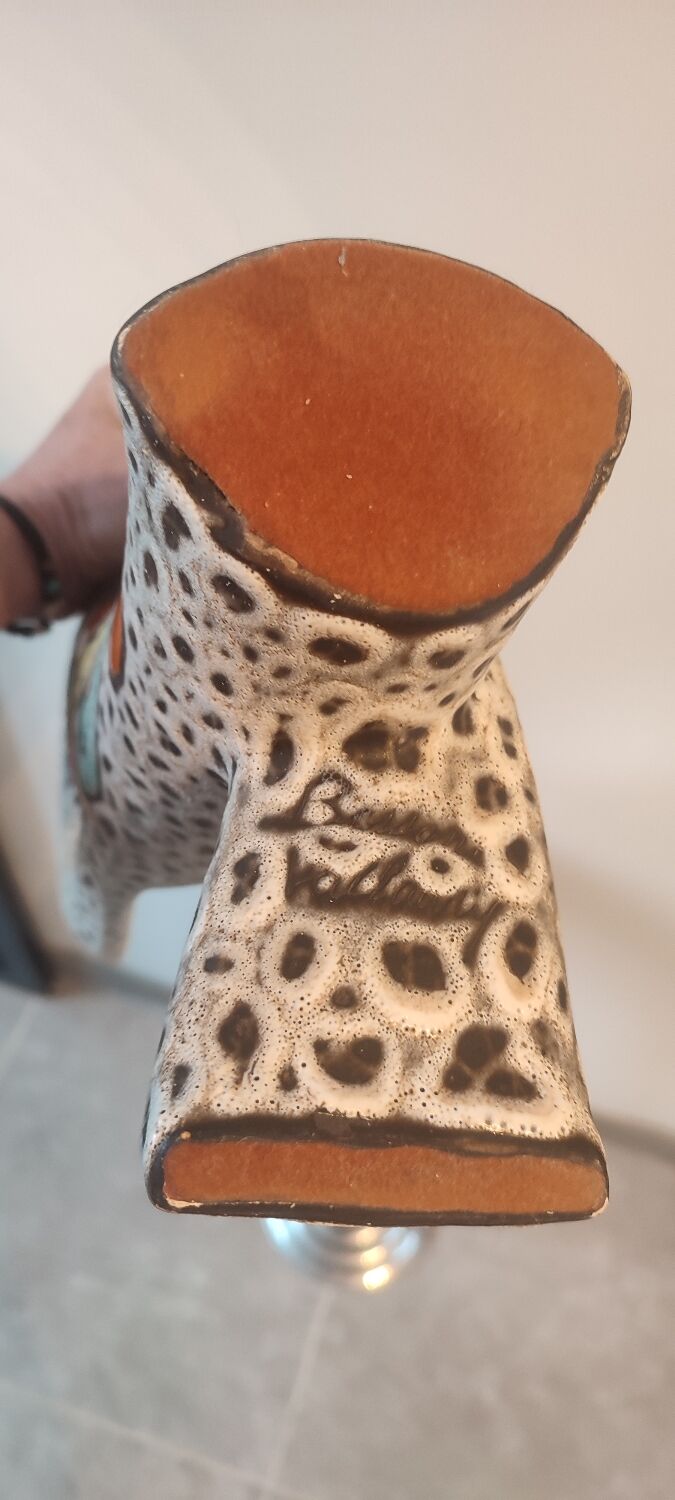 Sculptural ceramic vase (43 cm) marius bessone vallauris (1955-19