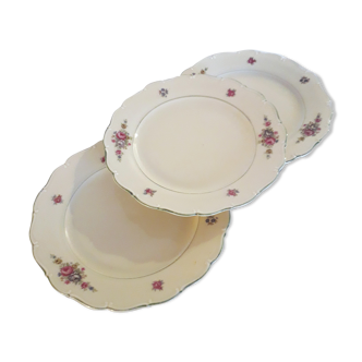 Assiettes en porcelaine estampillées