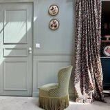 Fauteuil crapaud en velours vert