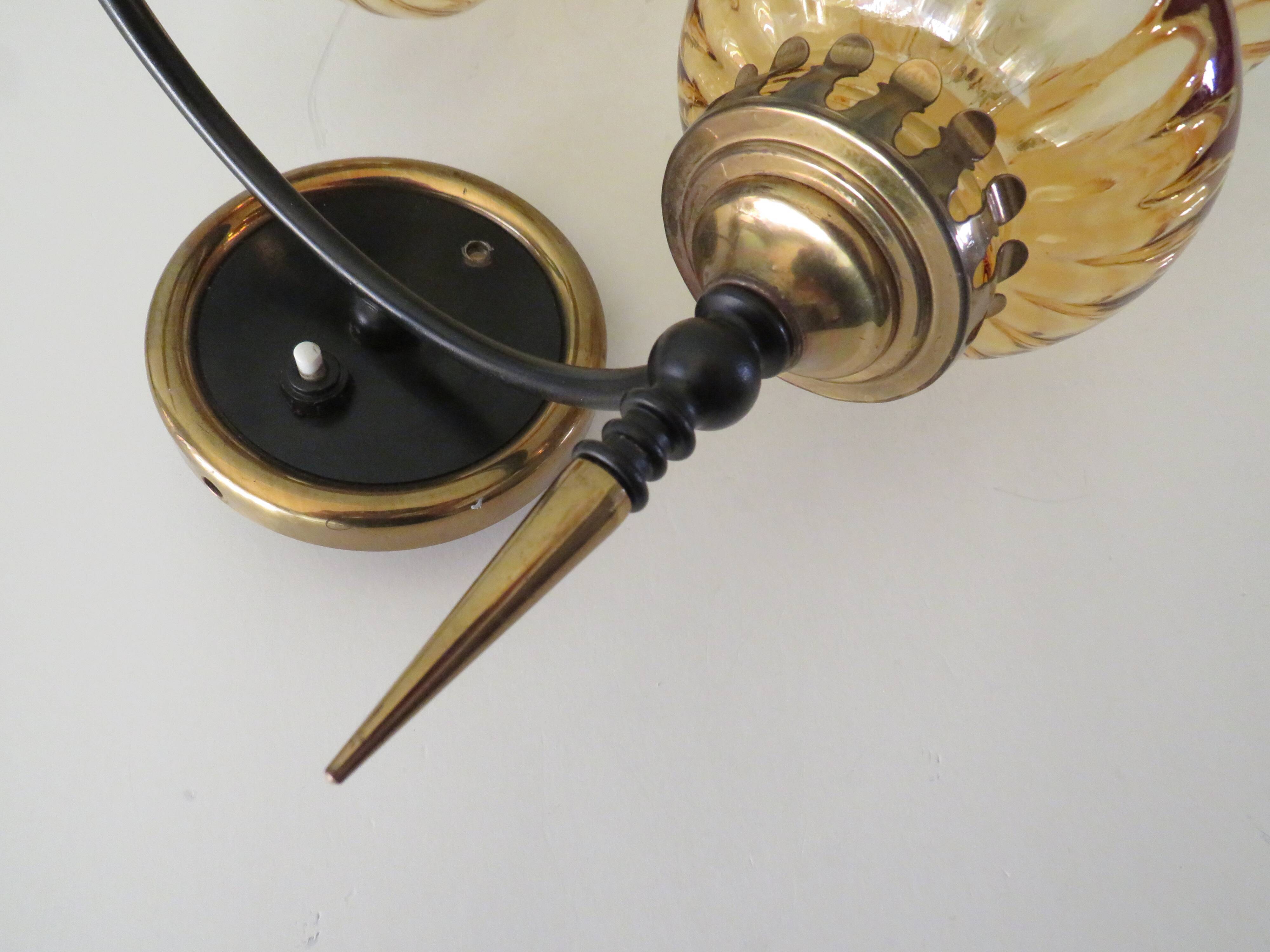 Italian wall lamp from the 1950s