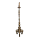 Lampadaire torchère en bois sculpté et doré