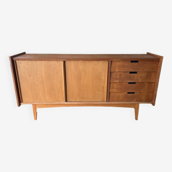 High vintage wooden sideboard