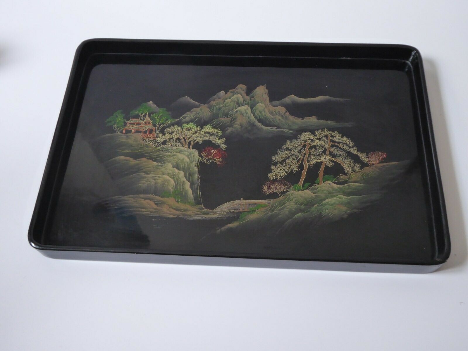 Japan's black lace-up tray