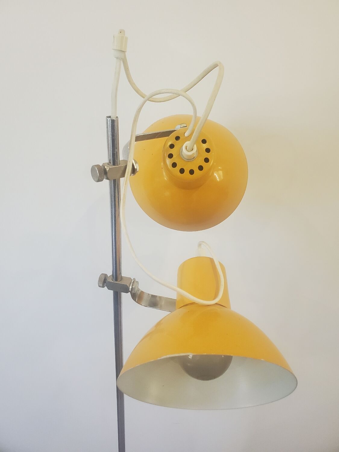 Yellow 70s floor lamp