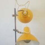 Lampadaire jaune années 70