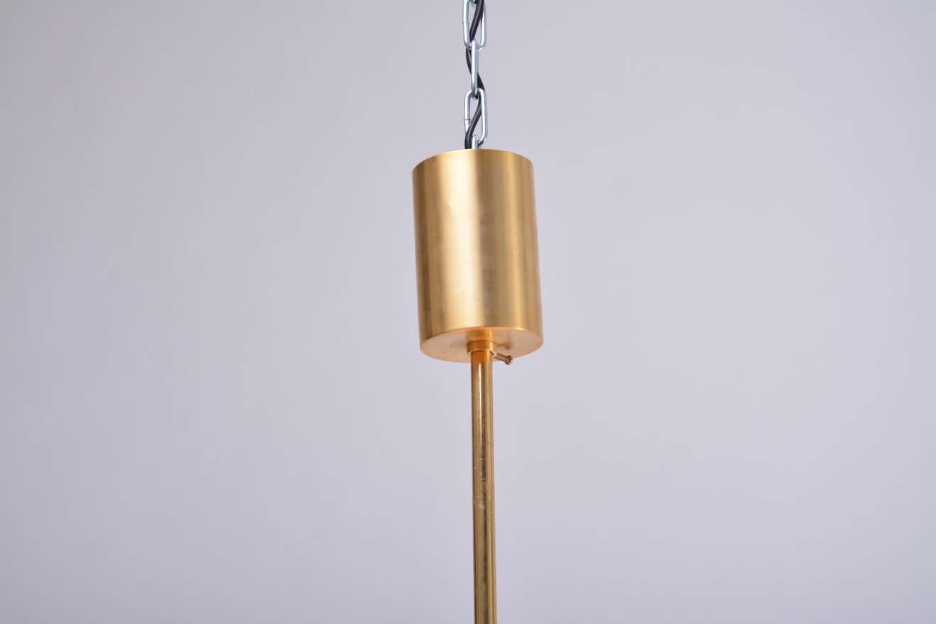 Golden chandelier by Angelo Brotto for Esperia Italia