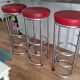 Set of 3 retro bar stools