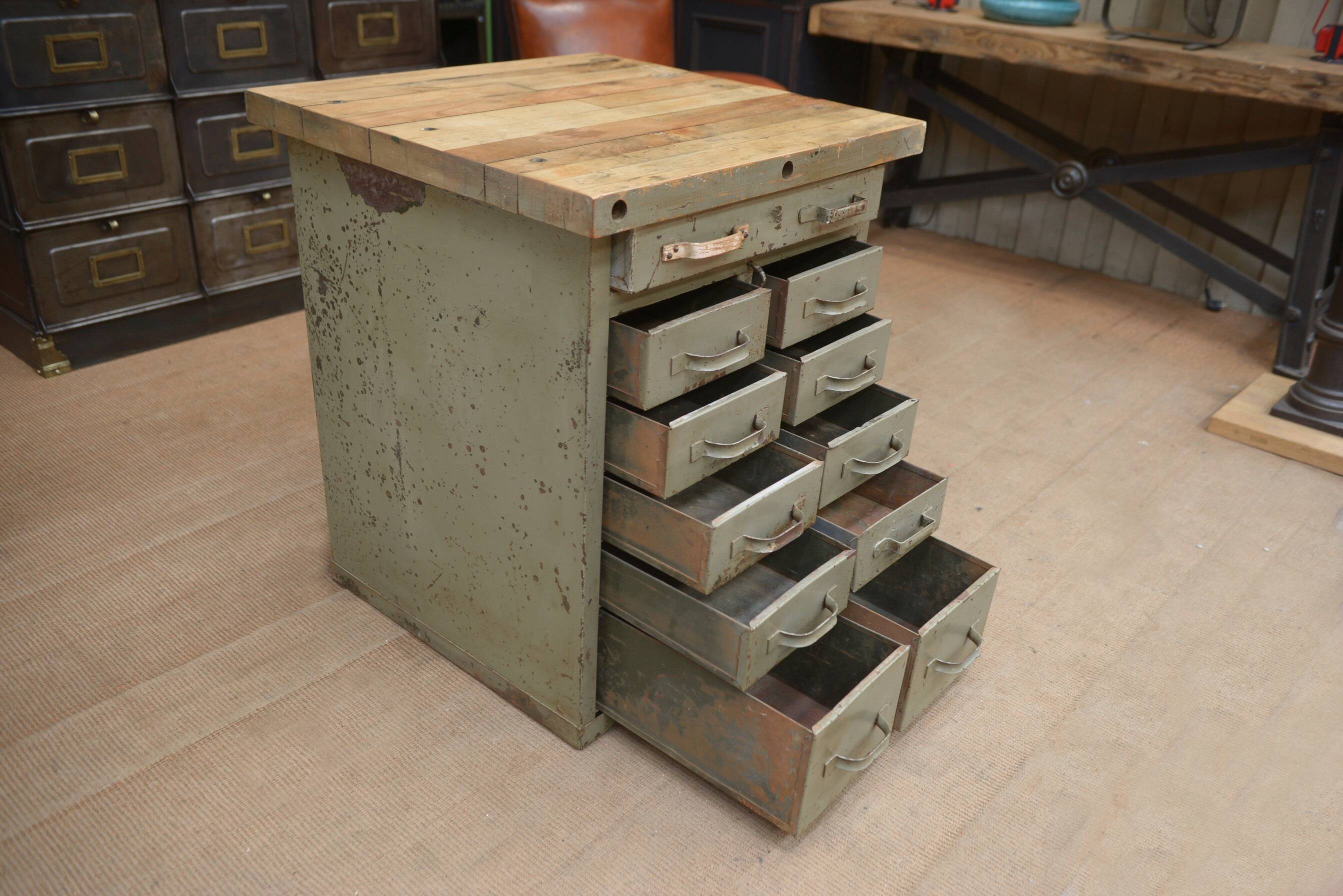 Military metal drawer unit 1950