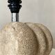 Sculptural lamp base in limestone by Albert Tormos or Fratelli.