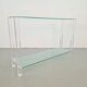 Table console en verre et acrylique The Hague de Bor Design, années 1990.