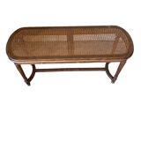 Louis XVI style 2-seater caned piano bench