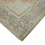 Handmade oriental contemporary 1980s 293 cm x 416 cm beige wool carpet
