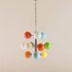 Italian Space Age colorful sputnik glass chandelier, 1970s