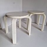 Set of 2 children's stools in Aalto Alvar style