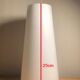 Tulip lampshade in opaline H25 D12 / 7.5 cm
