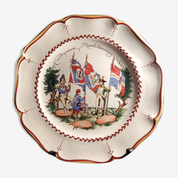 Assiette de saint-clément numéroté bicentenaire de la révolution française par chassagnac