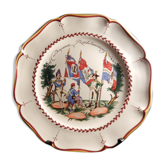 Assiette de saint-clément numéroté bicentenaire de la révolution française par chassagnac