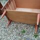 Old vintage chest of drawers with compass foot