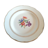Gien Florence earthenware plate service / flowery crockery