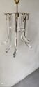 Italian design crystal chandelier from the 70s