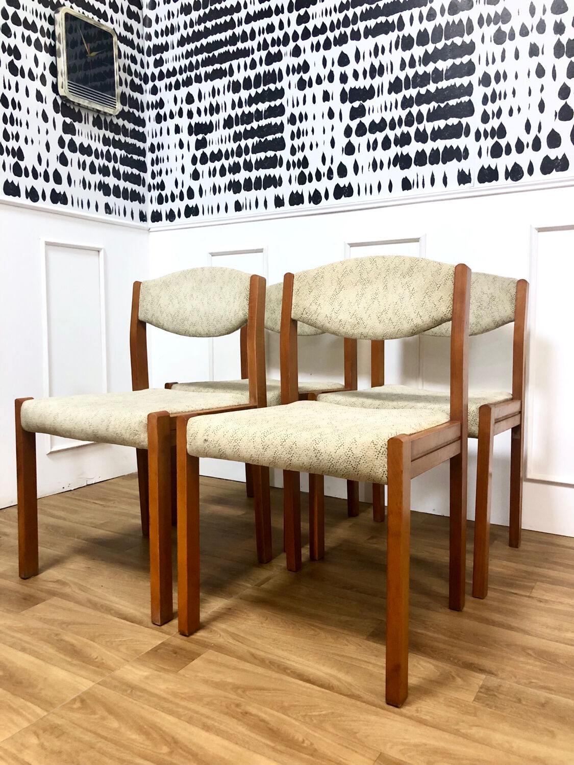 Set of 4 vintage Scandinavian chairs