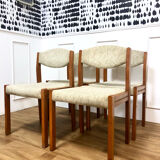 Set of 4 vintage Scandinavian chairs