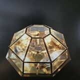 Lampe à suspension Achthoekige Deknudt Hollywood Regency Stijl 1980