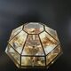 Lampe à suspension Achthoekige Deknudt Hollywood Regency Stijl 1980