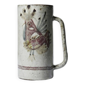 Grande chope Le Mûrier Gustave Reynaud Vallauris vintage années 1960