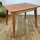 Table basse scandinave en bois années 50-60