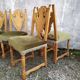 8 ceruse oak style chairs