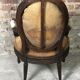 Louis XVI period medallion armchair