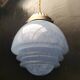 Speckled blue opaline pendant light