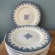 Set of 12 flat plates Terre de Fer L.G "Rouen" XIX