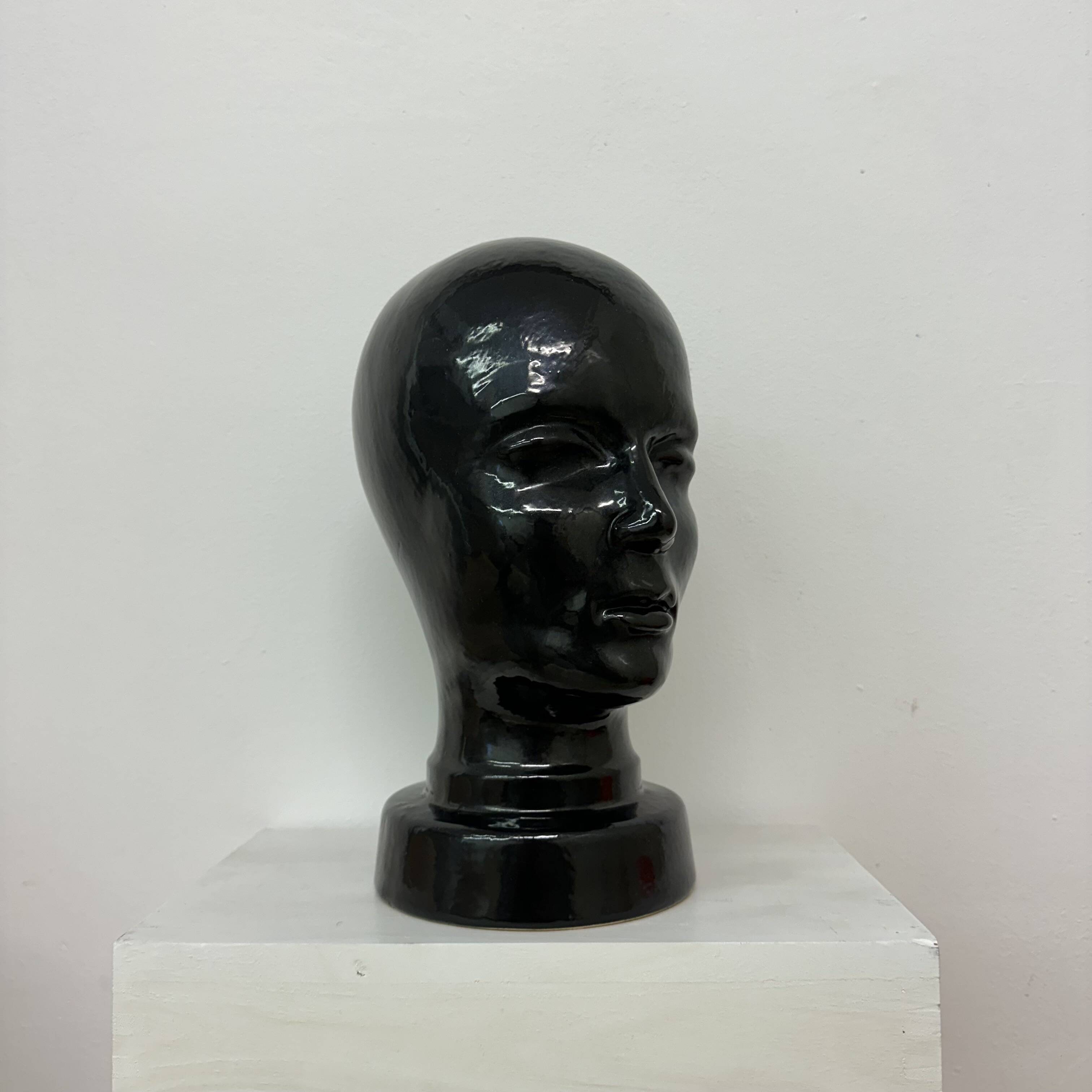 Mid-Century Ceramic mannequin Head from Scheurich West Germany , 1970s