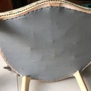 Paire de fauteuil laqué de style Louis XV