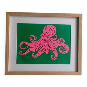 Œuvre papier de couleur