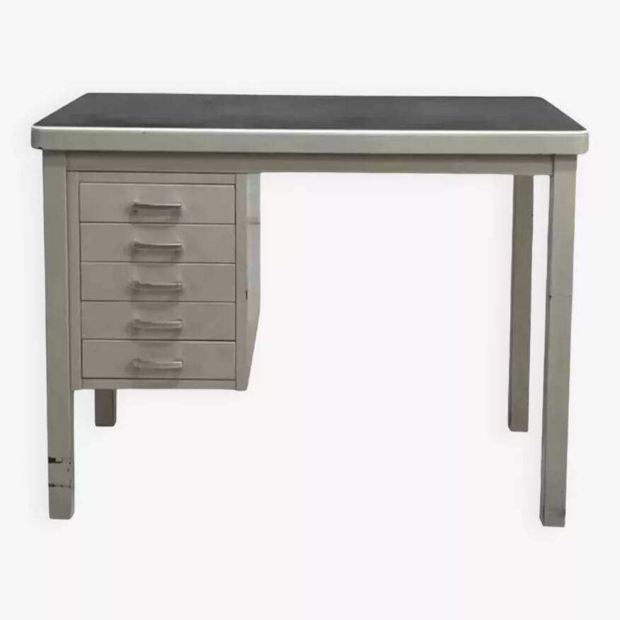 1950s metal and industrial style desk