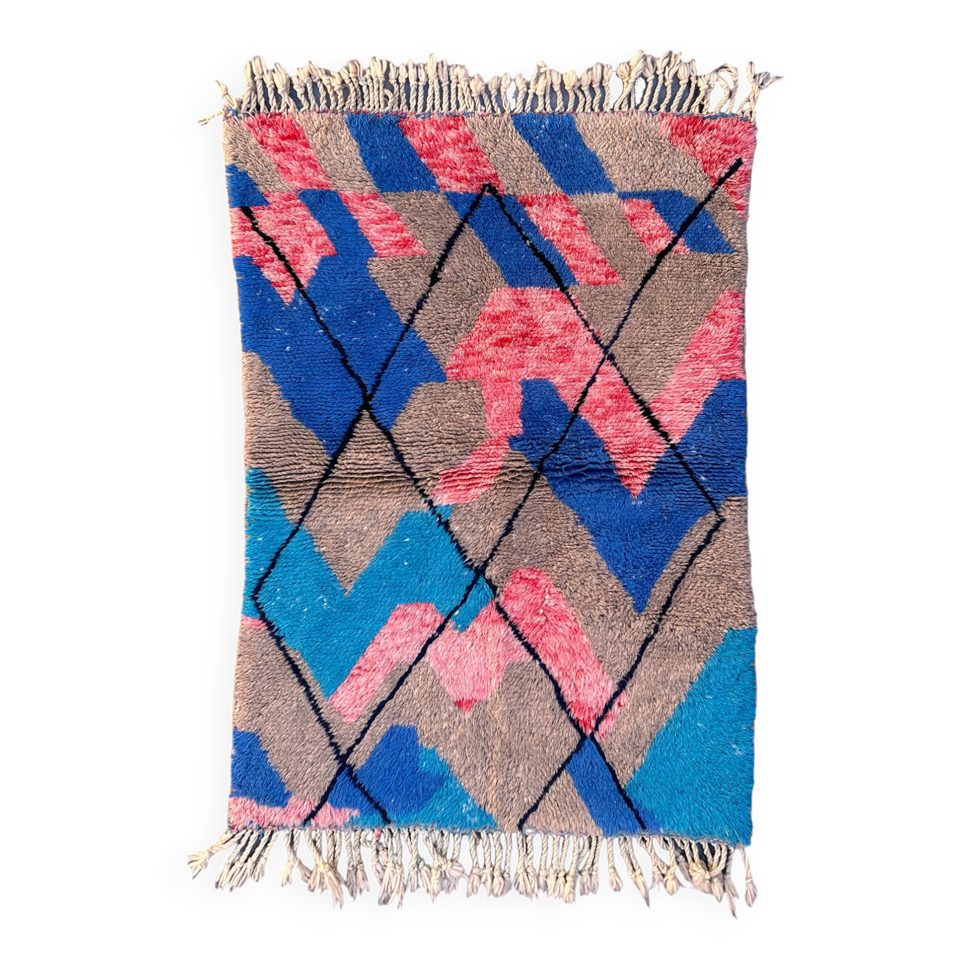 Colorful Beni M'Rirt Berber rug - 150 x 106 cm