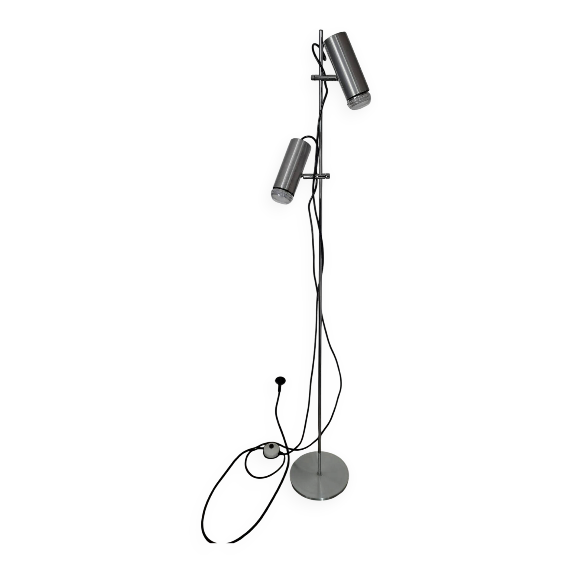 Chrome floor lamp from the 1970s